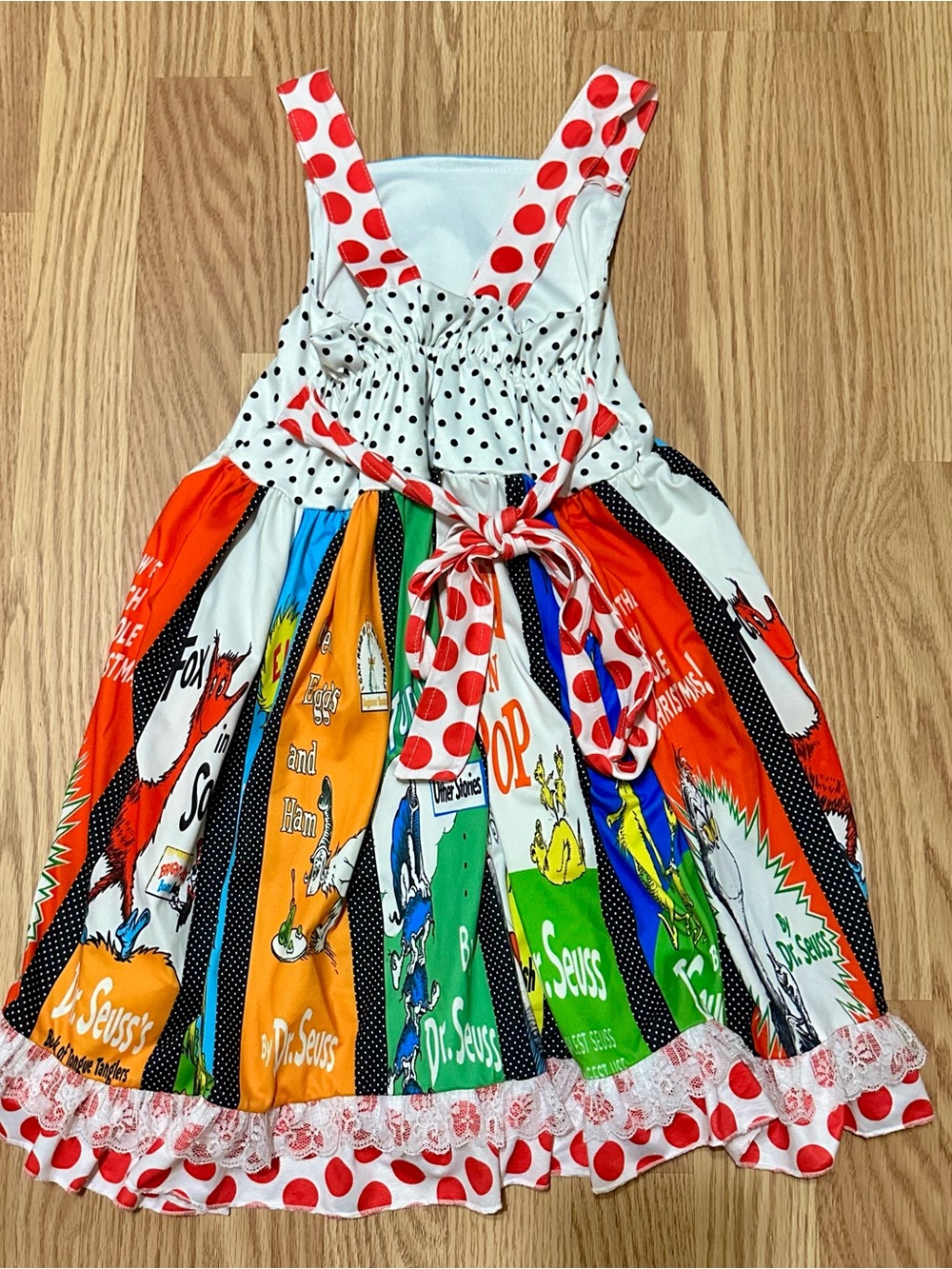 Dr. Seuss Bright Multicolor Cat in the Hat Panel Dress - Picture 3 of 4